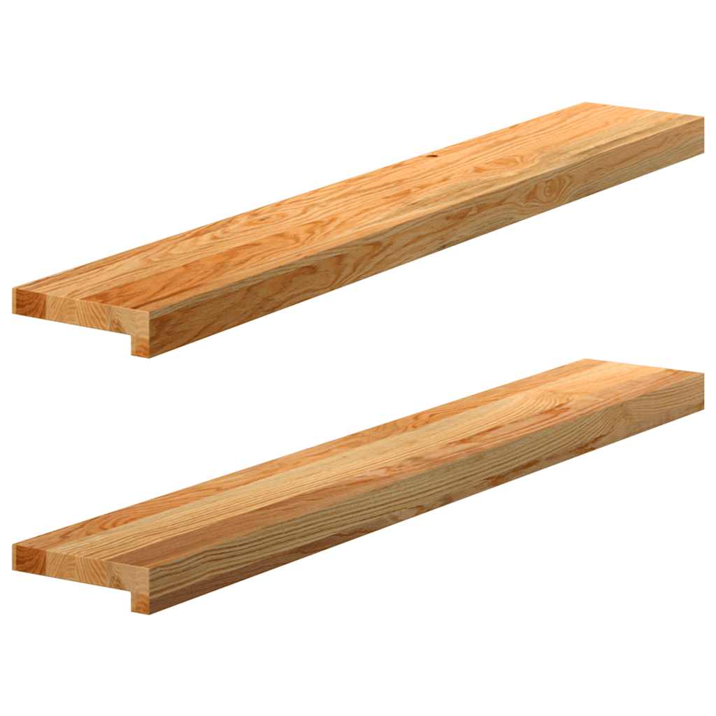 Okno Vidaxl Sills 2 ks 100x15x2 cm pevné dubové světle hnědé