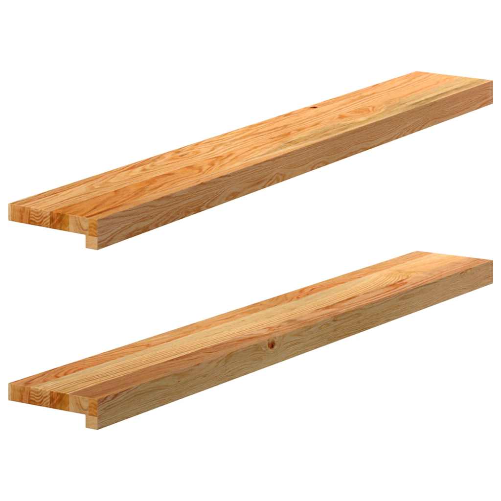 Okno Vidaxl Sills 2 ks 110x15x2 cm pevné dubové světle hnědé