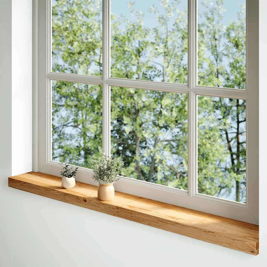 Okno Vidaxl Sills 2 ks 110x15x2 cm pevné dubové světle hnědé