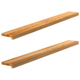 Okno Vidaxl Sills 2 ks 140x15x2 cm pevné dubové světle hnědé
