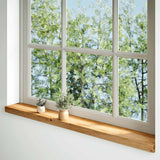 Vidaxl vensterbanken 2 st 160x15x2 cm massief eikenhout lichtbruin