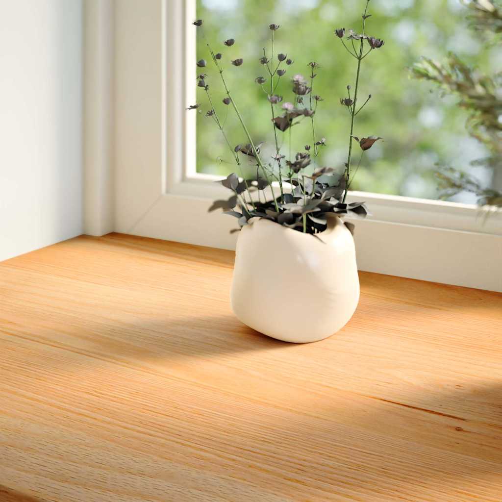 Vidaxl vensterbanken 2 st 160x15x2 cm massief eikenhout lichtbruin