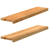 Okno Vidaxl Sills 2 ks 90x20x2 cm pevné dubové světle hnědé