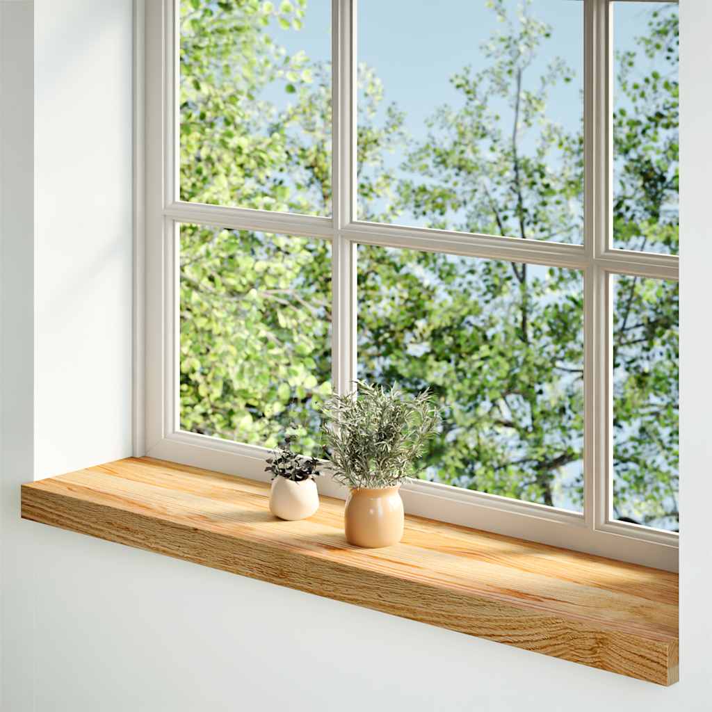 Okno Vidaxl Sills 2 ks 90x20x2 cm pevné dubové světle hnědé