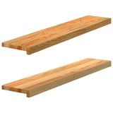Okno Vidaxl Sills 2 ks 100x20x2 cm pevné dubové světle hnědé
