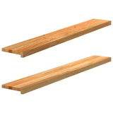 Okno Vidaxl Sills 2 ks 140x20x2 cm pevný dub světle hnědá