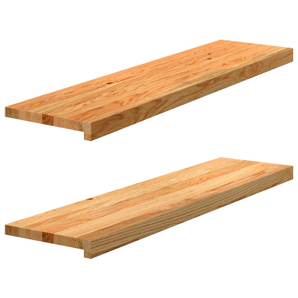 Okno Vidaxl Sills 2 ks 100x25x2 cm pevný dub světle hnědá