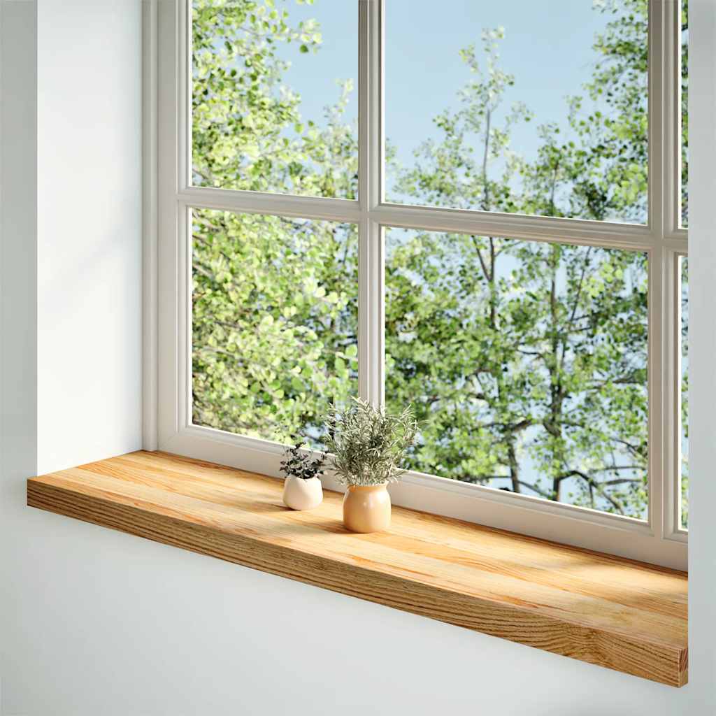 Okno Vidaxl Sills 2 ks 120x25x2 cm pevné dubové světle hnědé