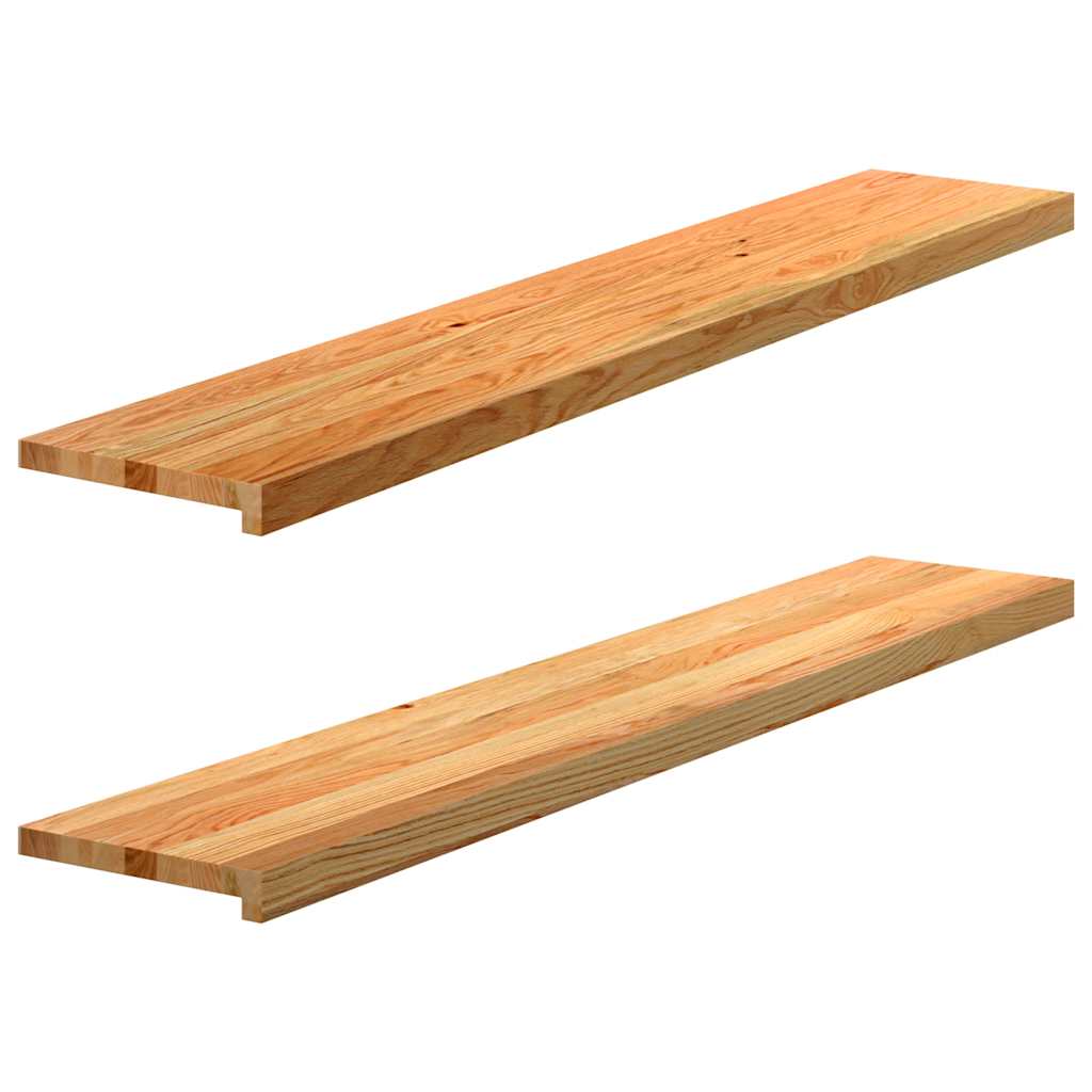 Okno Vidaxl Sills 2 ks 140x25x2 cm pevné dubové světle hnědé