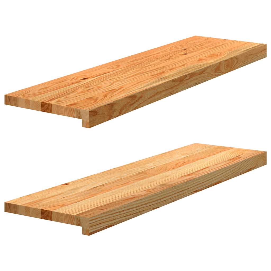 Okno Vidaxl Sills 2 ks 90x30x2 cm pevné dubové světle hnědé