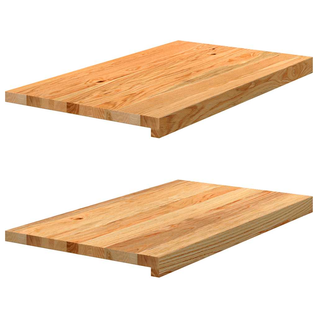 Okno Vidaxl Sills 2 st 70x40x2 cm pevný dub světle hnědá