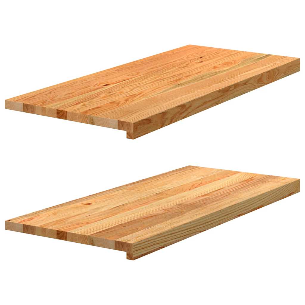 Okno Vidaxl Sills 2 ks 90x40x2 cm pevné dubové světle hnědé