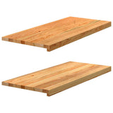 Okno Vidaxl Sills 2 ks 90x40x2 cm pevné dubové světle hnědé