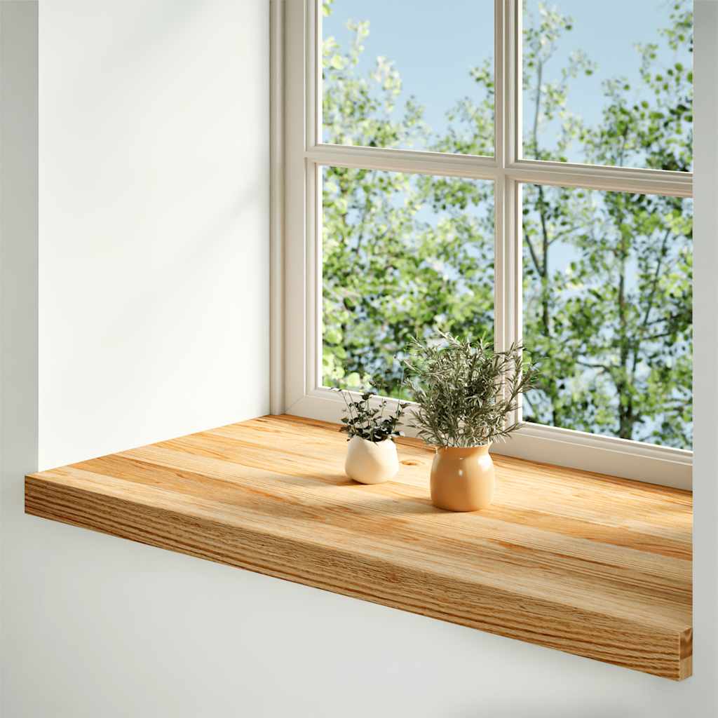 Okno Vidaxl Sills 2 ks 90x40x2 cm pevné dubové světle hnědé