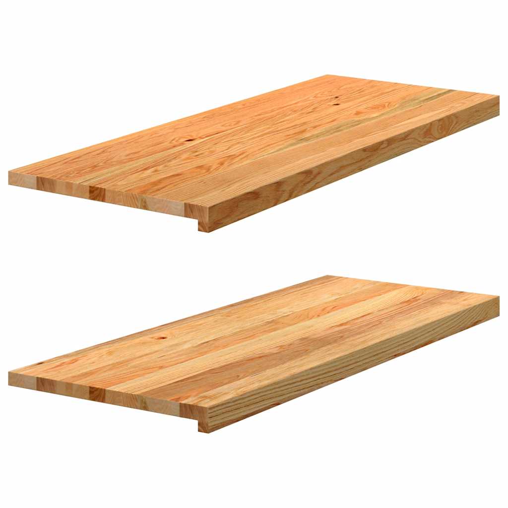Okno Vidaxl Sills 2 ks 100x40x2 cm pevný dub světle hnědá