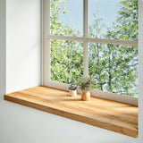 Okno Vidaxl Sills 2 ks 100x40x2 cm pevný dub světle hnědá
