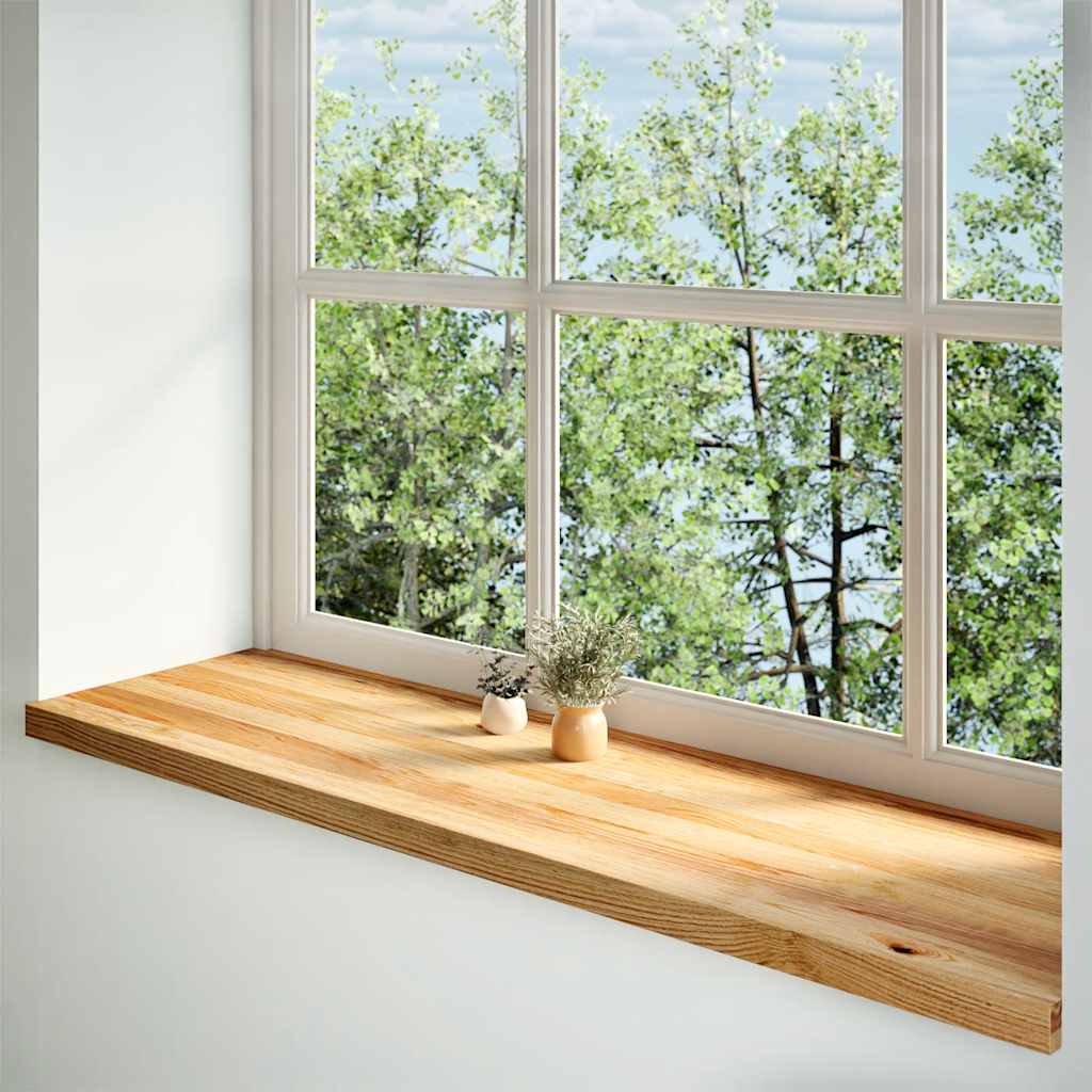 Okno Vidaxl Sills 2 ks 140x40x2 cm pevné dubové světle hnědé