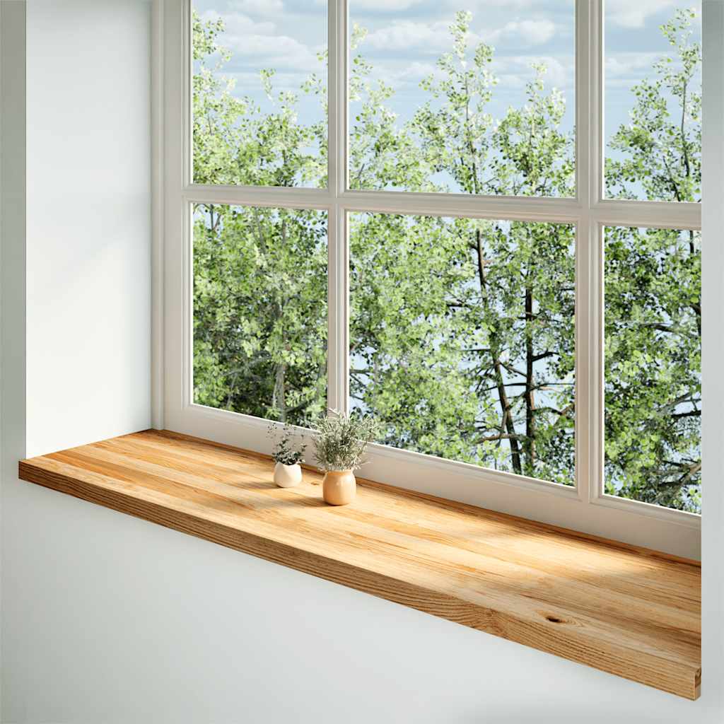 Okno Vidaxl Sills 2 ks 160x40x2 cm pevné dubové světle hnědé