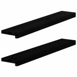 Okno Vidaxl Sills 2 ks 90x15x2 cm pevný dub tmavě hnědá