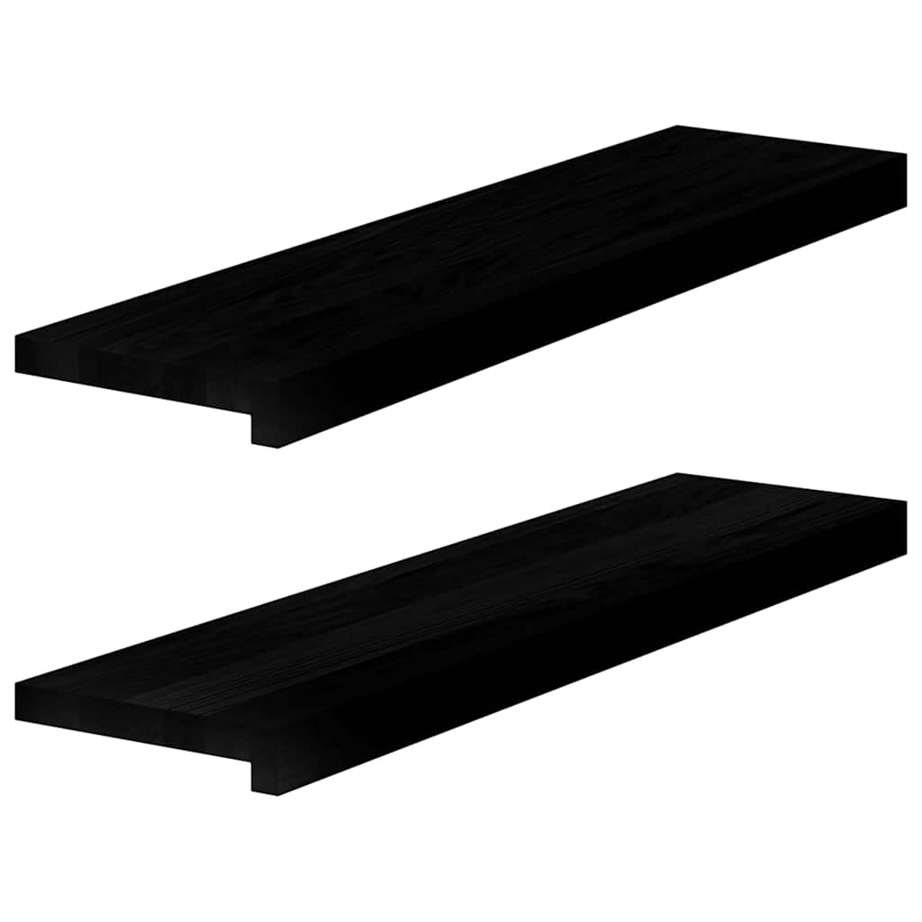 Okno Vidaxl Sills 2 st 80x20x2 cm pevný dub tmavě hnědá
