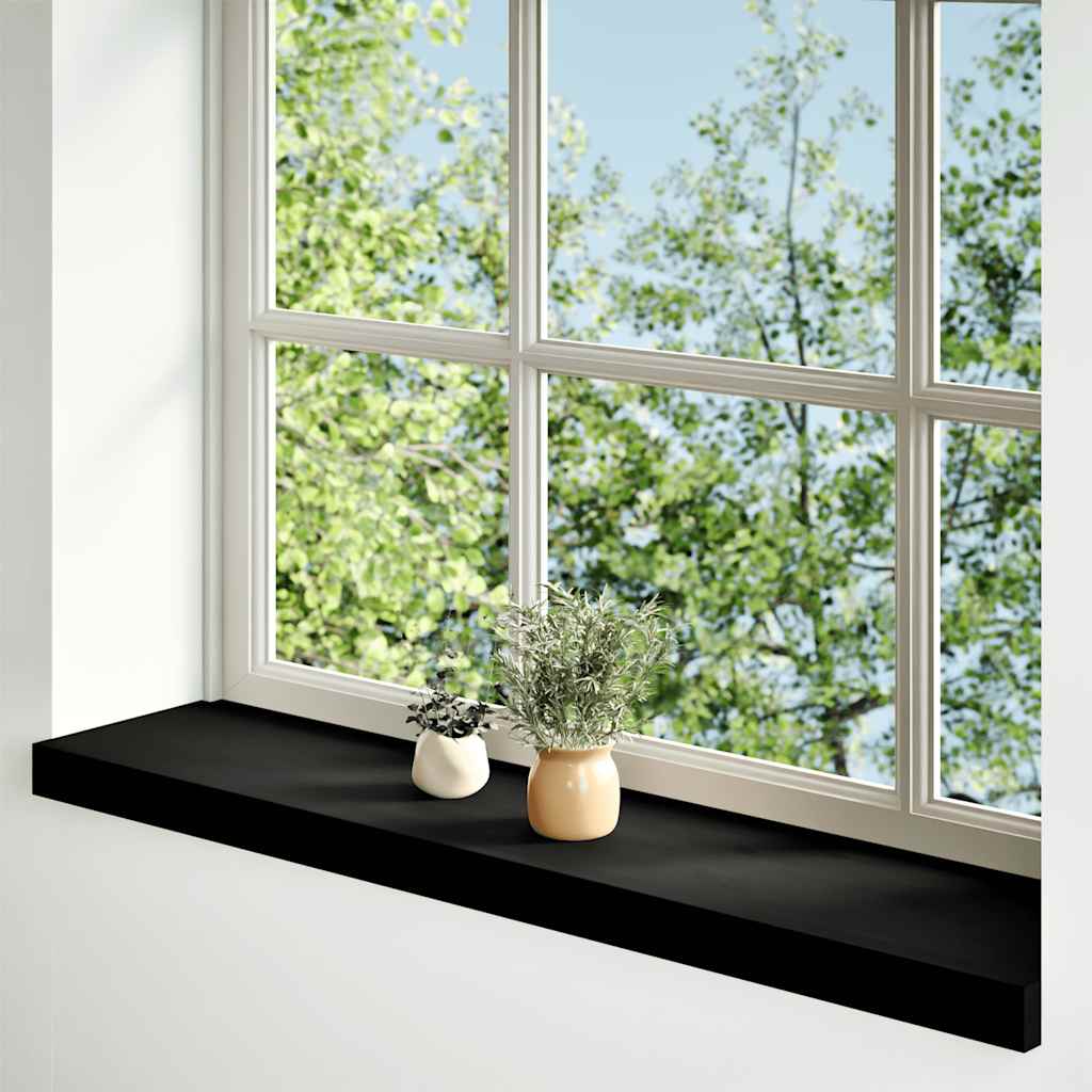 VidaXL window sills 2 pcs 90x20x2 cm solid oakwout dark brown