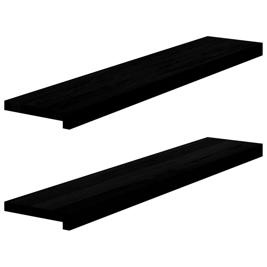 Okno Vidaxl Sills 2 ks 100x20x2 cm pevný dub tmavě hnědá