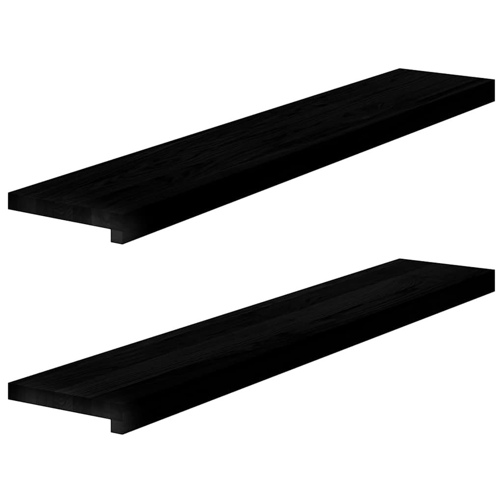 Okno Vidaxl Sills 2 ks 110x20x2 cm pevné dubové dřevo tmavě hnědé