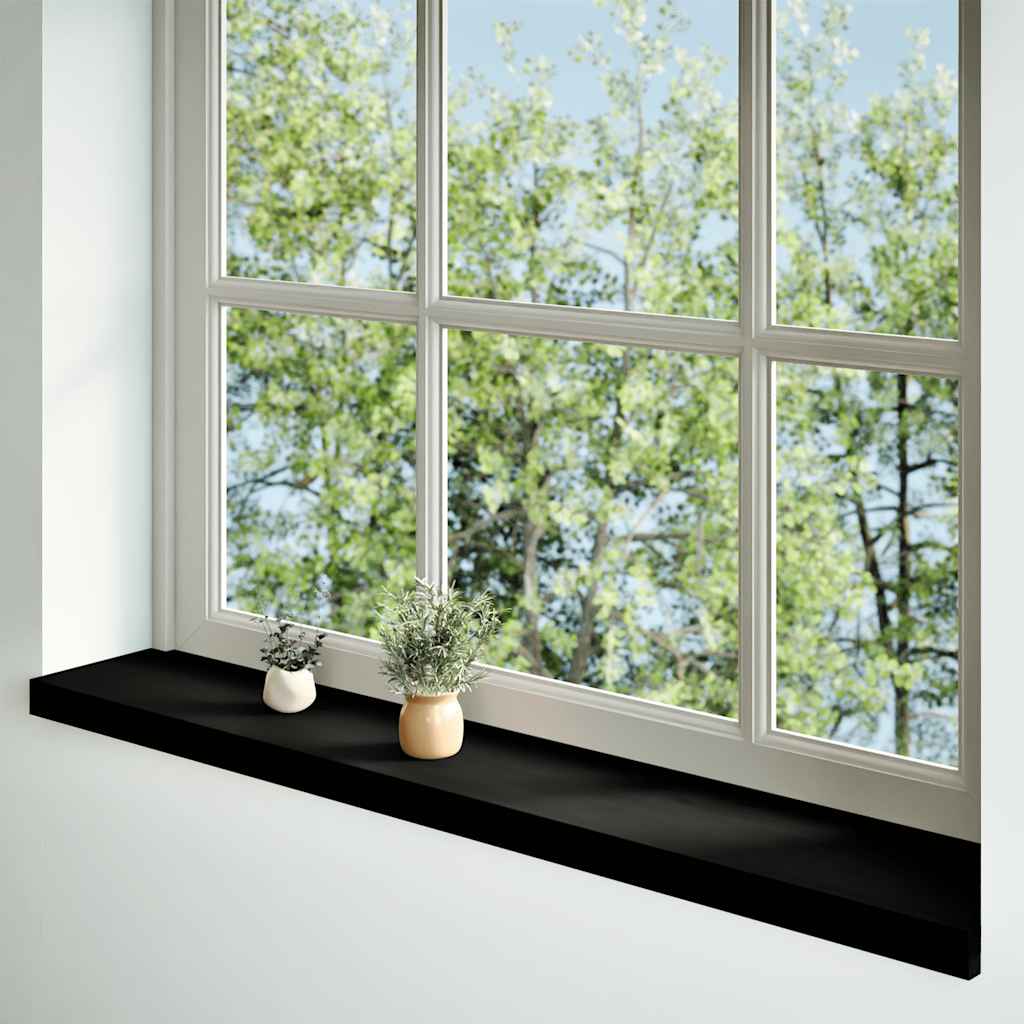 VidaXL window sills 2 pcs 120x20x2 cm solid oakwout dark brown