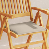 VidaXL Garden seat cushions 2 pcs square 45x45x2 cm Taupe