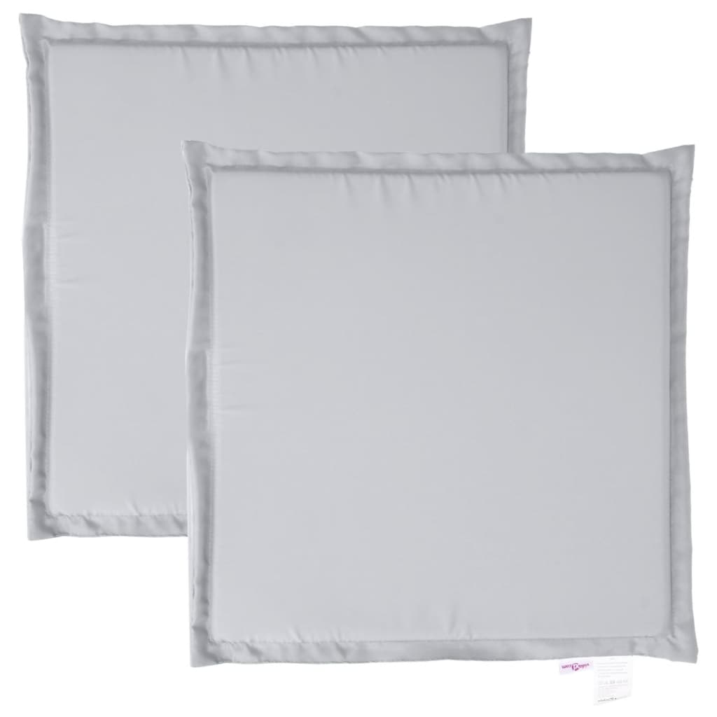 Polštáře sedadel Vidaxl Garden 2 ST STRETY 45X45X2 CM Světle šedá