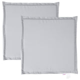 Polštáře sedadel Vidaxl Garden 2 ST STRETY 45X45X2 CM Světle šedá
