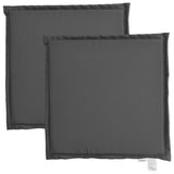 Polštáře sedadel Vidaxl Garden 2 PCS čtvercové 45x45x2 cm Antracite -Colored