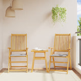 Polštáře sedadel Vidaxl Garden 4 ST STRETY 45X45X2 CM Světle šedá