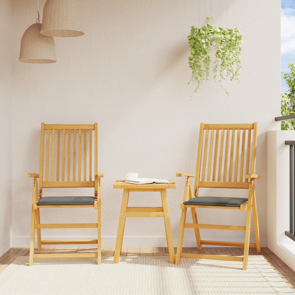 Polštáře sedadel Vidaxl Garden 4 ks čtvereční 45x45x2 cm antracite -colored
