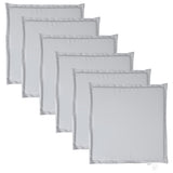 VidaXL Garden seat cushions 6 pcs square 45x45x2 cm light gray