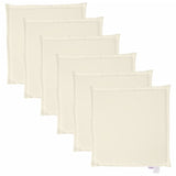 Vidaxl Gaarf Sëtz Këssen 6 PCS Square 45x45x2 cm Crème-cmolored