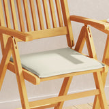 Vidaxl Gaarf Sëtz Këssen 6 PCS Square 45x45x2 cm Crème-cmolored