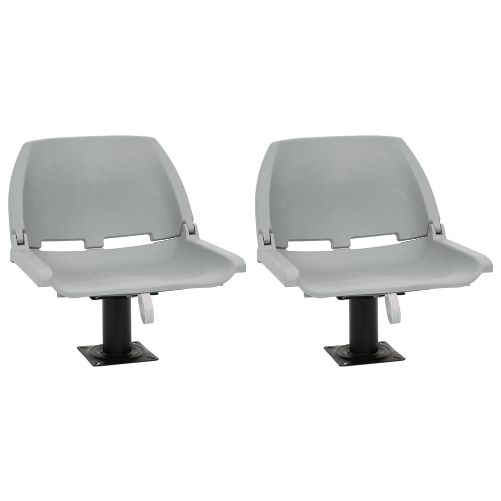 Vidaxl 4-piece boat seat set Foldable 48x51x41 cm Gray