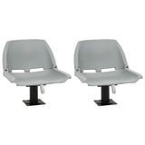 Vidaxl 4-piece boat seat set Foldable 48x51x41 cm Gray