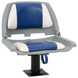 Vidaxl 4-piece boat seat set Foldable 48x51x41 cm blue and white