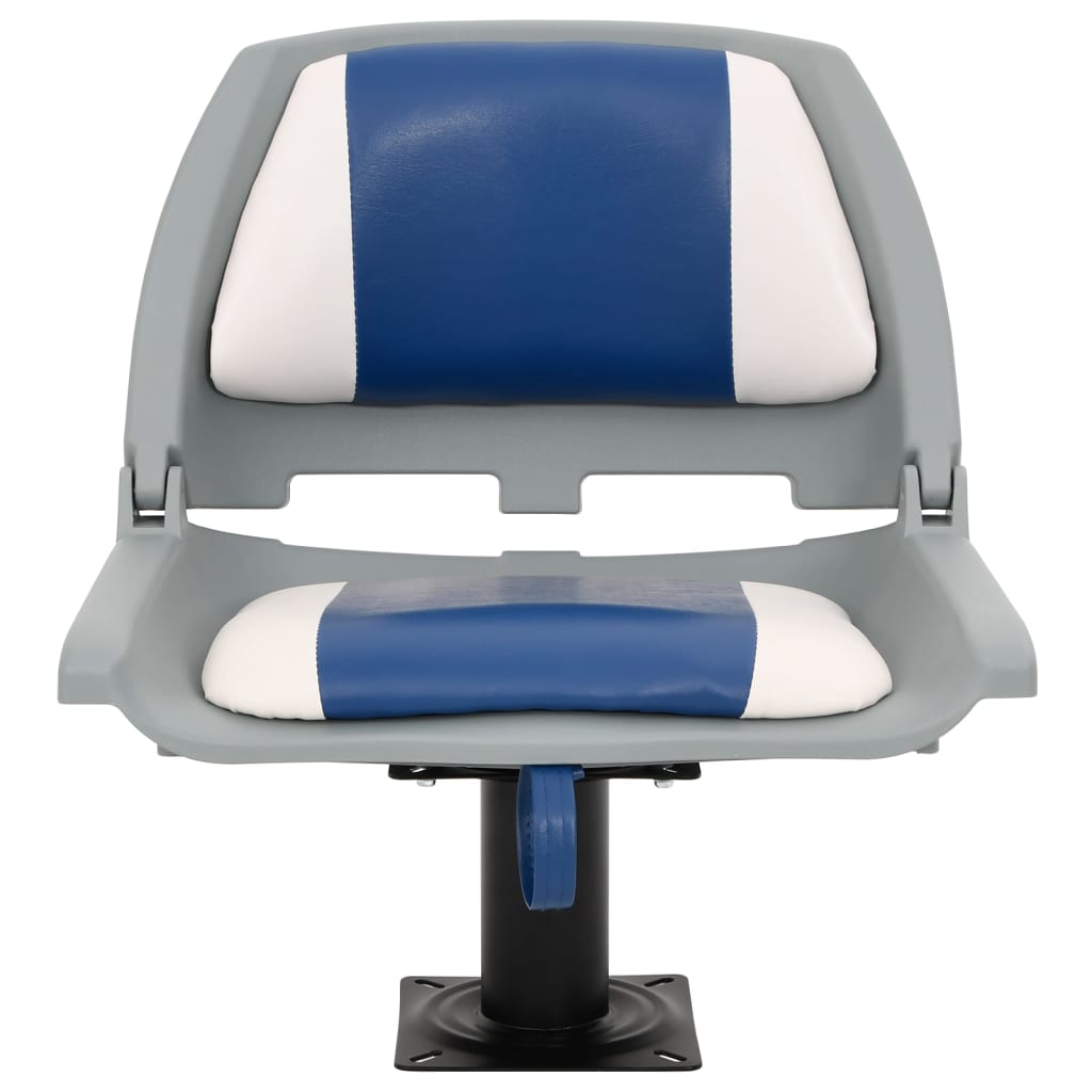Vidaxl 4-piece boat seat set Foldable 48x51x41 cm blue and white