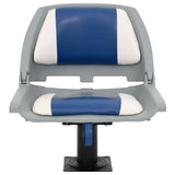 Vidaxl 4-piece boat seat set Foldable 48x51x41 cm blue and white