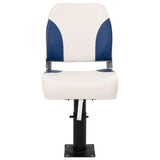 Vidaxl 2-piece boat seat set Foldable 41x36x48 cm blue and white