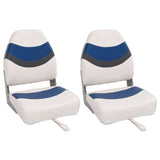 Vidaxl Boat chairs 2 pcs foldable with high backrest 44x38x55 cm