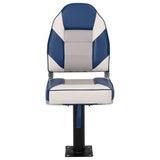 Vidaxx Juego de sillas para barco de 4 piezas con respaldo alto, plegable