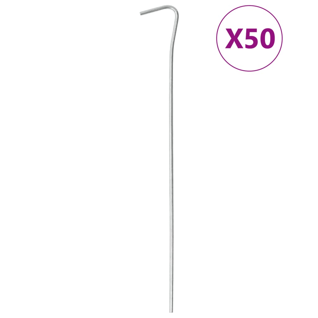 VidaXL tent pegs 50 sts Ø3 mm 23 cm galvanized steel