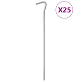 Vidaxl tent hairing 25 sts Ø5 mm 23 cm galvanized steel