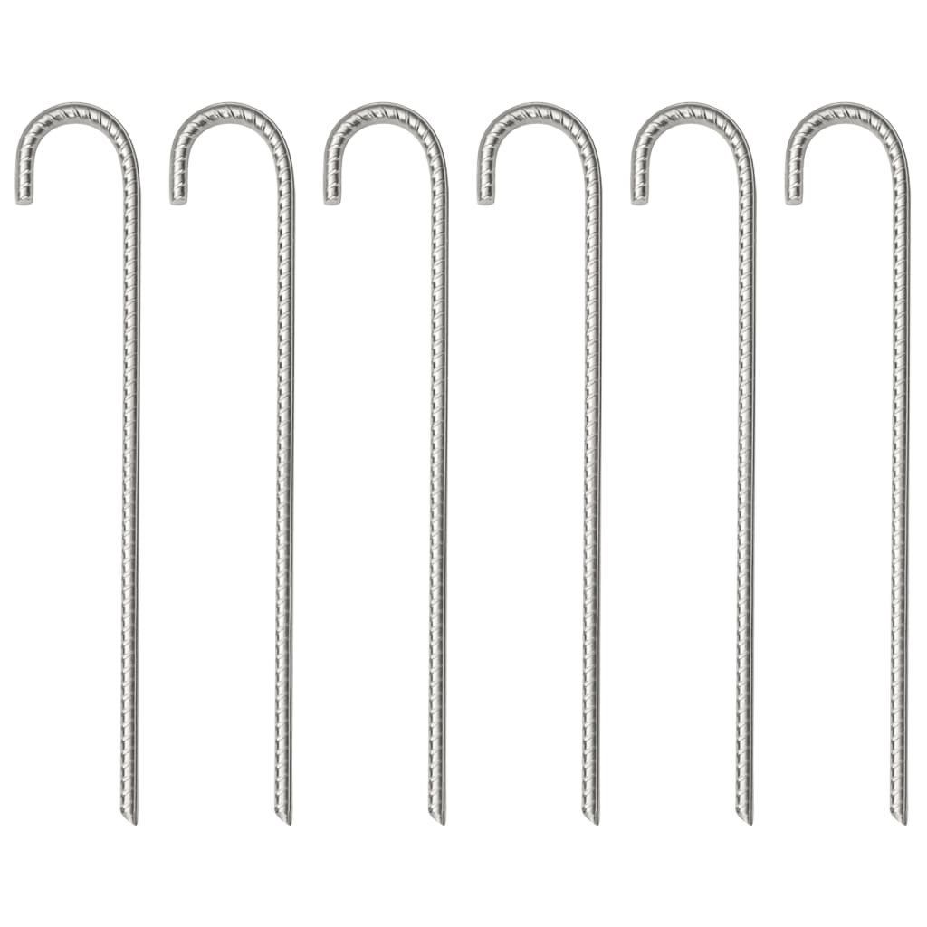 VidaXL tent pegs 6 st Ø10 mm 37 cm galvanized steel