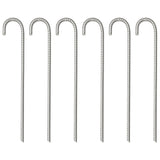 VidaXL tent pegs 6 st Ø10 mm 37 cm galvanized steel