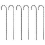 VidaXL tent pegs 6 st Ø12 mm 41.5 cm galvanized steel